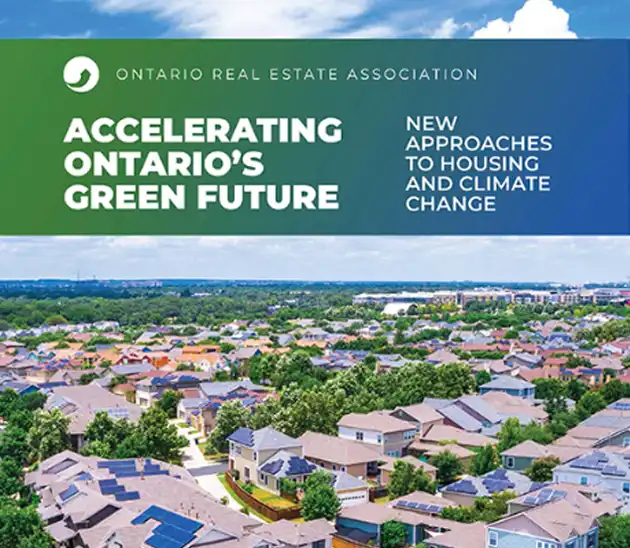 Accelearating Ontario's Green Future report cover